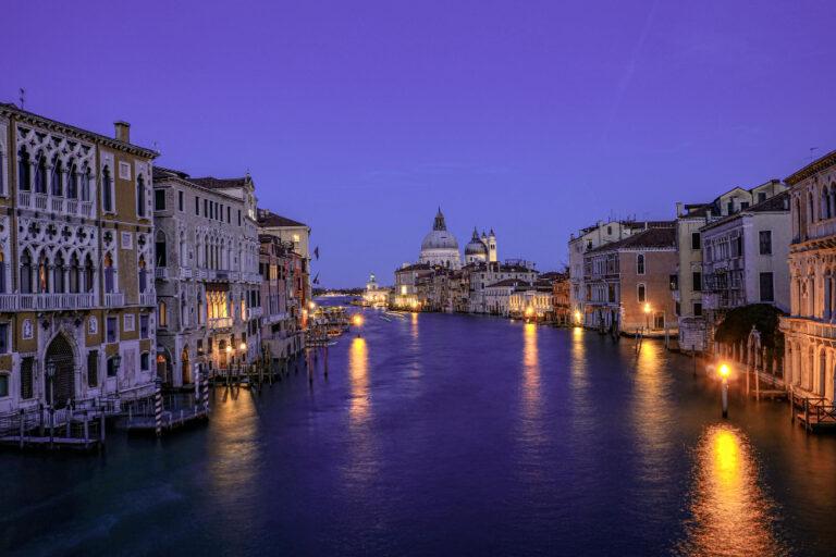 Scenic view of basilica di santa maria della salute and grand canal in venice